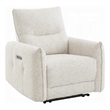 Lali Zero Gravity Power Motion Recliner Chair- USB Port- Cream Chenille