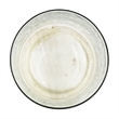 Candle Holder with Textured Glass Shade- White Coastal Stone Base- 8 Inch