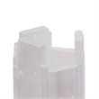 Decorative Candle Holder- Coastal White Selenite Stone- 8 Inch
