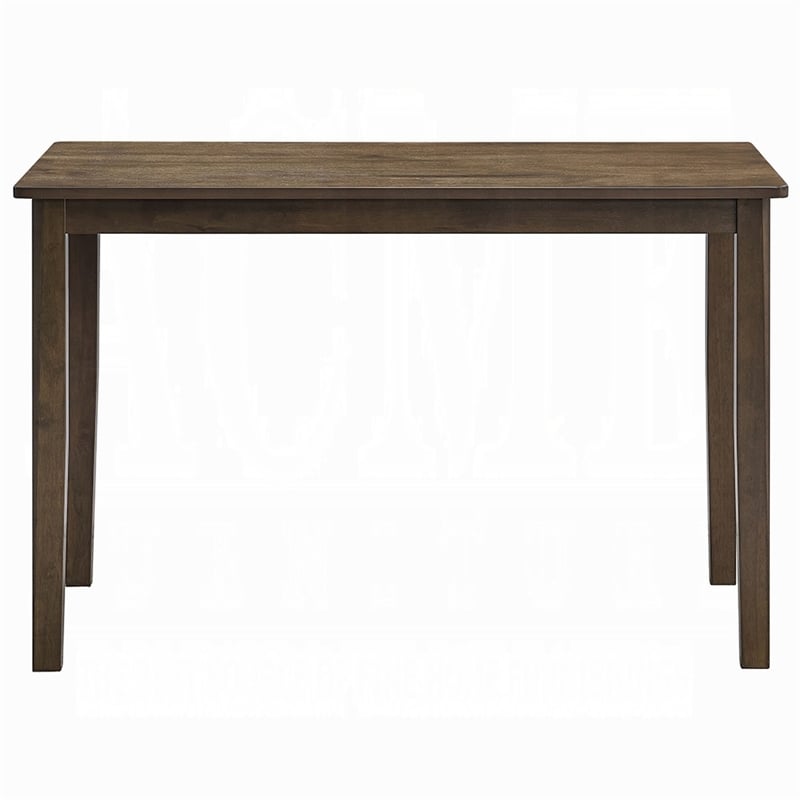 Dexy Dining Table- 47 Inch Rectangular Top- Farmhouse Walnut Brown