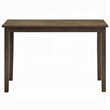 Dexy Dining Table- 47 Inch Rectangular Top- Farmhouse Walnut Brown