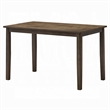Dexy Dining Table- 47 Inch Rectangular Top- Farmhouse Walnut Brown