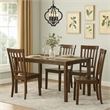 Dexy Dining Table- 47 Inch Rectangular Top- Farmhouse Walnut Brown