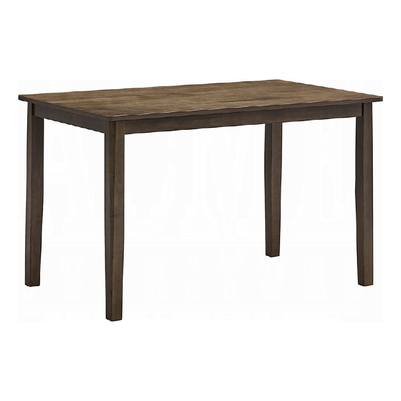 Dexy Dining Table- 47 Inch Rectangular Top- Farmhouse Walnut Brown