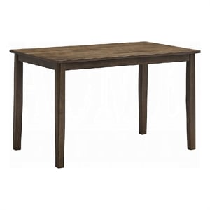 Dexy Dining Table- 47 Inch Rectangular Top- Farmhouse Walnut Brown