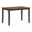 Dexy Dining Table- 47 Inch Rectangular Top- Farmhouse Walnut Brown