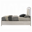 Remy Queen Size Bed with LED Headboard- 2 Bottom Drawers- Antique White