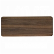 Fexy Sofa Console Table- 48 Inch Top with Lower Shelf- Walnut Brown