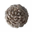 Hazel Pine Cone Accent Decor- 14 Inch Sculpture Polyresin- Gray