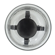 Cole Small Candle Holder- Black Iron Open X Frame- Clear Glass 19 Inch
