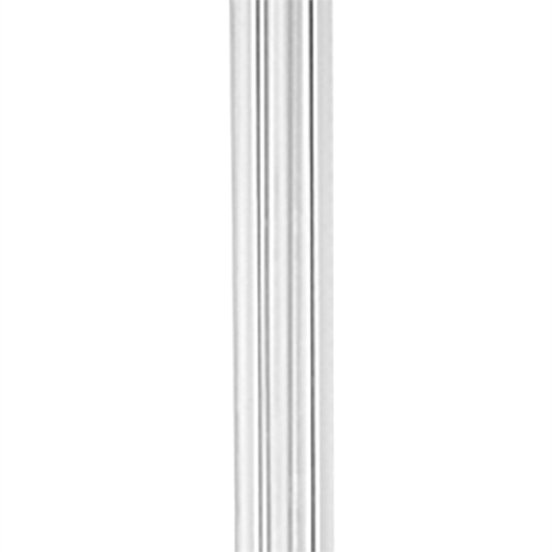 Pillar Candle Holder- 17 Inch Tall Fluted Clear Glass- Classic Square Base