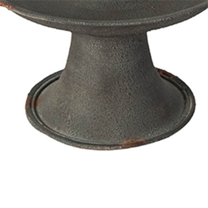 Fia Votive Candle Holder 4 Glass Cups- Black Metal Base with Finial Top