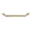 Decorative Tray- Vintage Figural Handles- Polished Gold Aluminum 25 Inch