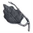 Decorative Leaf Accent Bowl Tray- 16 Inch Antique Silver Aluminum