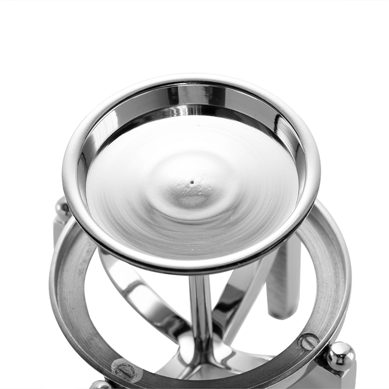 Rexy Hurricane Candle Holder- Minimalist Silver Legs- Clear Glass 16 Inch