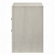 Remy Nightstand- 3 Contemporary Faceted Drawers- Antique White Finish