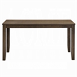 Dexy Dining Table- 59 Inch Rectangular Top- Farmhouse Walnut Brown
