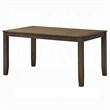 Dexy Dining Table- 59 Inch Rectangular Top- Farmhouse Walnut Brown
