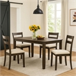 Dexy Dining Table- 59 Inch Rectangular Top- Farmhouse Walnut Brown