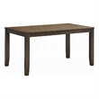 Dexy Dining Table- 59 Inch Rectangular Top- Farmhouse Walnut Brown
