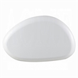 Vayu Coffee Table- 30 Inch Asymmetric Pebble Design- High Gloss White