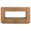 Ayma Sofa Console Table- 4 Drawers- 54 Inch Rectangular- Oak Brown