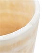 Decorative Candle Holder- Yellow Stone Cylindrical Body- 6 Inch