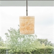 Decorative Candle Holder- Yellow Stone Cylindrical Body- 6 Inch