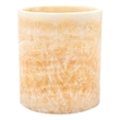 Decorative Candle Holder- Yellow Stone Cylindrical Body- 6 Inch