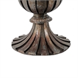 Dining Table- 60 Inch Round Clear Glass Top- Classical Bronze Metal Base