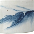 Decorative Ginger Jar with Lid- 17 Inch White and Blue Porcelain