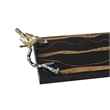 Vada Rectangular Tray- Silver Branch Handles w Bird- Brown Wood- 26 Inch
