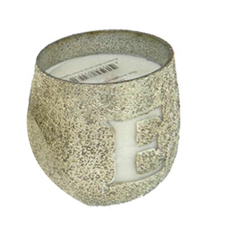 Set of 4 Scented Soy Wax Candles with Round Glass Holders- Earl Gray