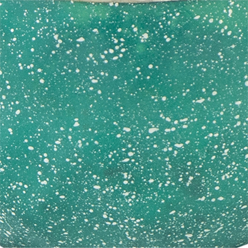Myla Scented Soy Wax Candle- Round Glass Vessel- Natural Teal Blue