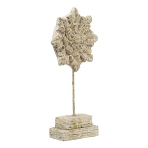 Deki Sculptural Tabletop Decor- Ice Flake Accent Star Shape- Gray