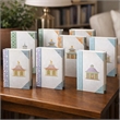 Meer Book Storage Box Set of 8- Chinoiserie Architectural Design- White