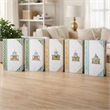 Meer Book Storage Box Set of 8- Chinoiserie Architectural Design- White