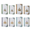 Meer Book Storage Box Set of 8- Chinoiserie Architectural Design- White
