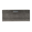 Anop 2pc Storage Box Set- Faux Snakeskin Finish- Flannel Lined- Gray