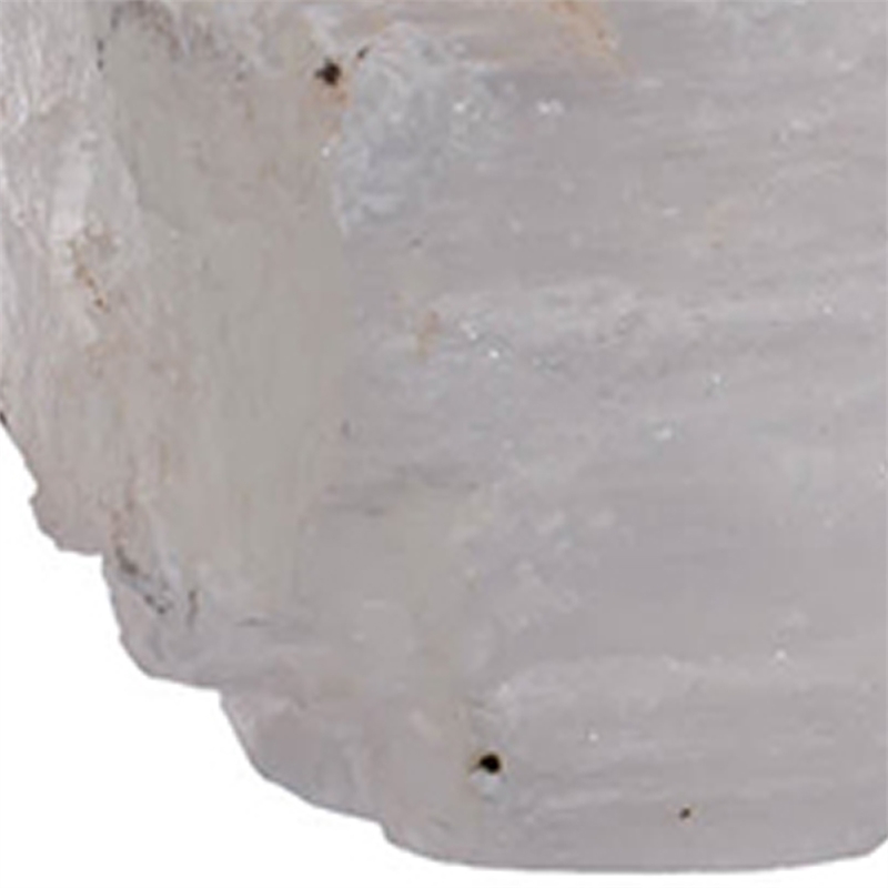 Tabletop Decor- Rectangular Shape- White Natural Selenite- 11 Inch