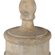 Chester Finial Tabletop Decor- Whitewashed Beige Polyresin- 22 Inch