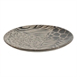 Decorative Plate- Animal Print Design- Brown and Black Ceramic- 16 Inch
