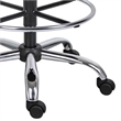 Fea Medical Drafting Stool- Round Black Vinyl- Chrome Footring