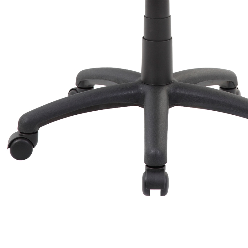 Swivel Stool with 18-23 Inch Adjustable Height- Round Black Vinyl Seat