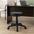 Swivel Stool with 18-23 Inch Adjustable Height- Round Black Vinyl Seat