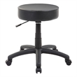 Swivel Stool with 18-23 Inch Adjustable Height- Round Black Vinyl Seat