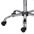Fea Medical Swivel Stool- Round Black Padded Seat- Rolling Chrome Base