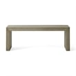Accent Dining Bench- 48 Inch Taupe Gray Finish- Panel Legs Acacia Wood