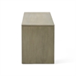 Accent Dining Bench- 48 Inch Taupe Gray Finish- Panel Legs Acacia Wood