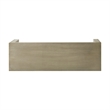 Accent Dining Bench- 48 Inch Taupe Gray Finish- Panel Legs Acacia Wood